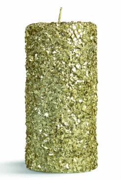 &klevering Large Glitter Pillar Candle