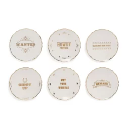 &klevering Western Slogan Fine China Plate