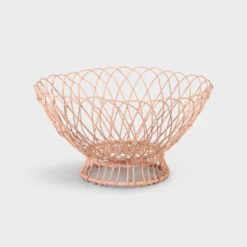 &klevering Pink Twist Wire Basket