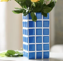 &klevering Blue Tile Vase