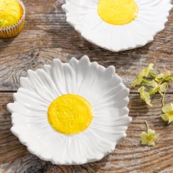 &klevering Daisy Flower Serving Bowl