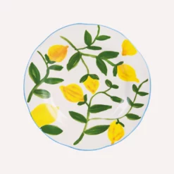 &klevering Set of 4 Large Lemon Twig Plate