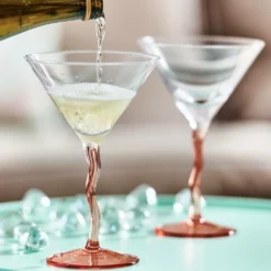 &klevering Wobbly Stemed Martini Glasses
