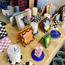 &klevering Small Black Check Candle