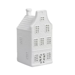 &klevering Tealight Holder Canal House Clock