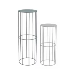 &klevering Plant Stand Medium Soft Grey 7 &klevering Plant Stand Medium Soft Grey