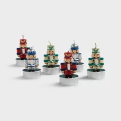 &klevering Nutcracker Candle Set (Set of 6 Small Candles)