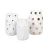 &klevering 2781-02 Gold Dotted Vases Set Of 3 13219301