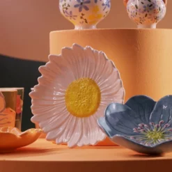 &klevering White Daisy Bowl 7 &klevering White Daisy Bowl