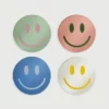 &klevering Smiley Face Glass Coaster Set